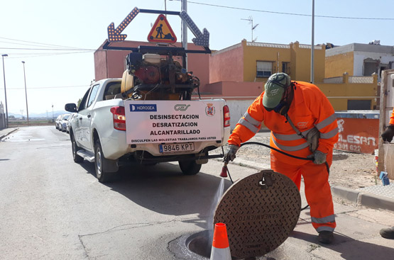 Ir a la noticia La red de alcantarillado de Cartagena se desinsecta con productos ecológicos