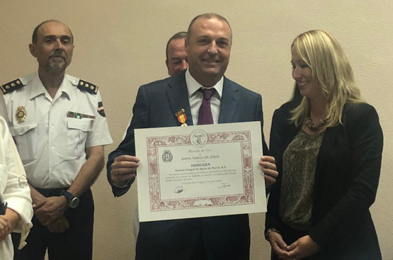 Ir a la noticia Hidrogea recibe la medalla de oro de la Hospitalidad de Santa Teresa